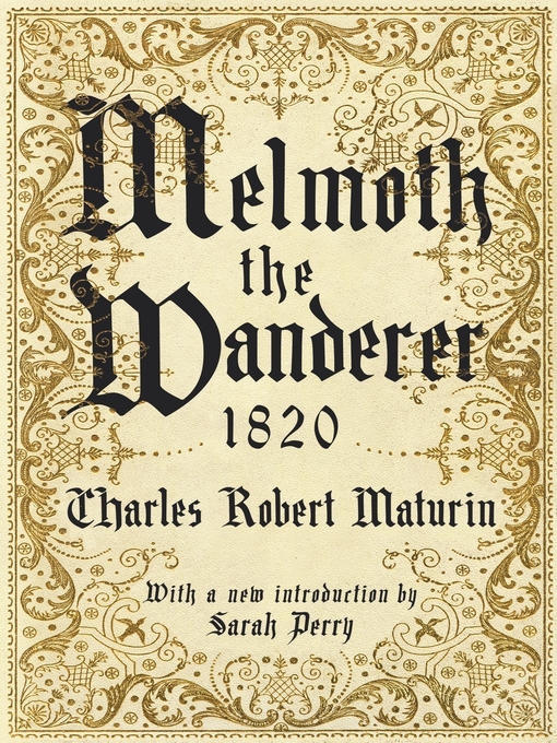Cover image for Melmoth the Wanderer 1820